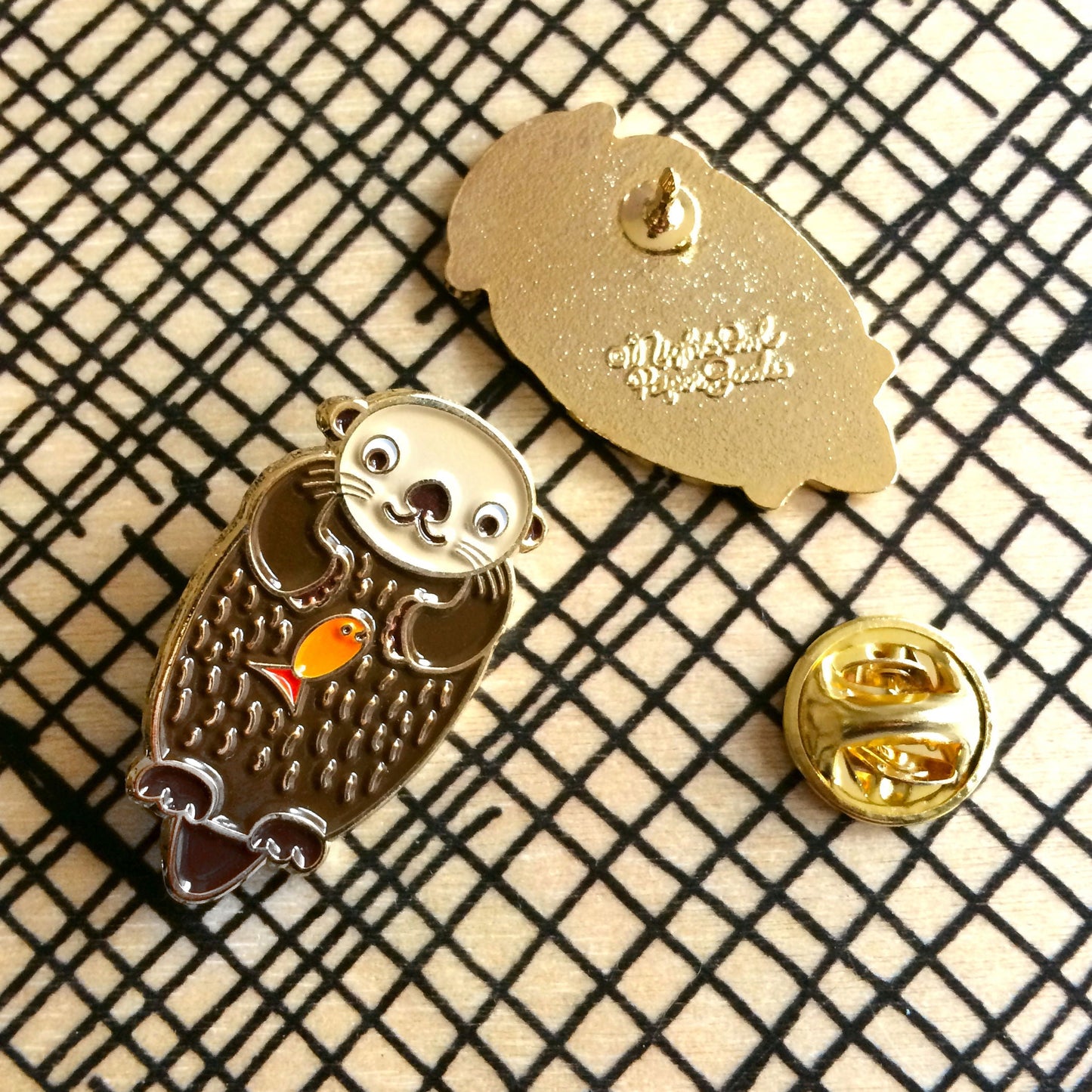 Otter Enamel Pin