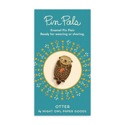 Otter Enamel Pin