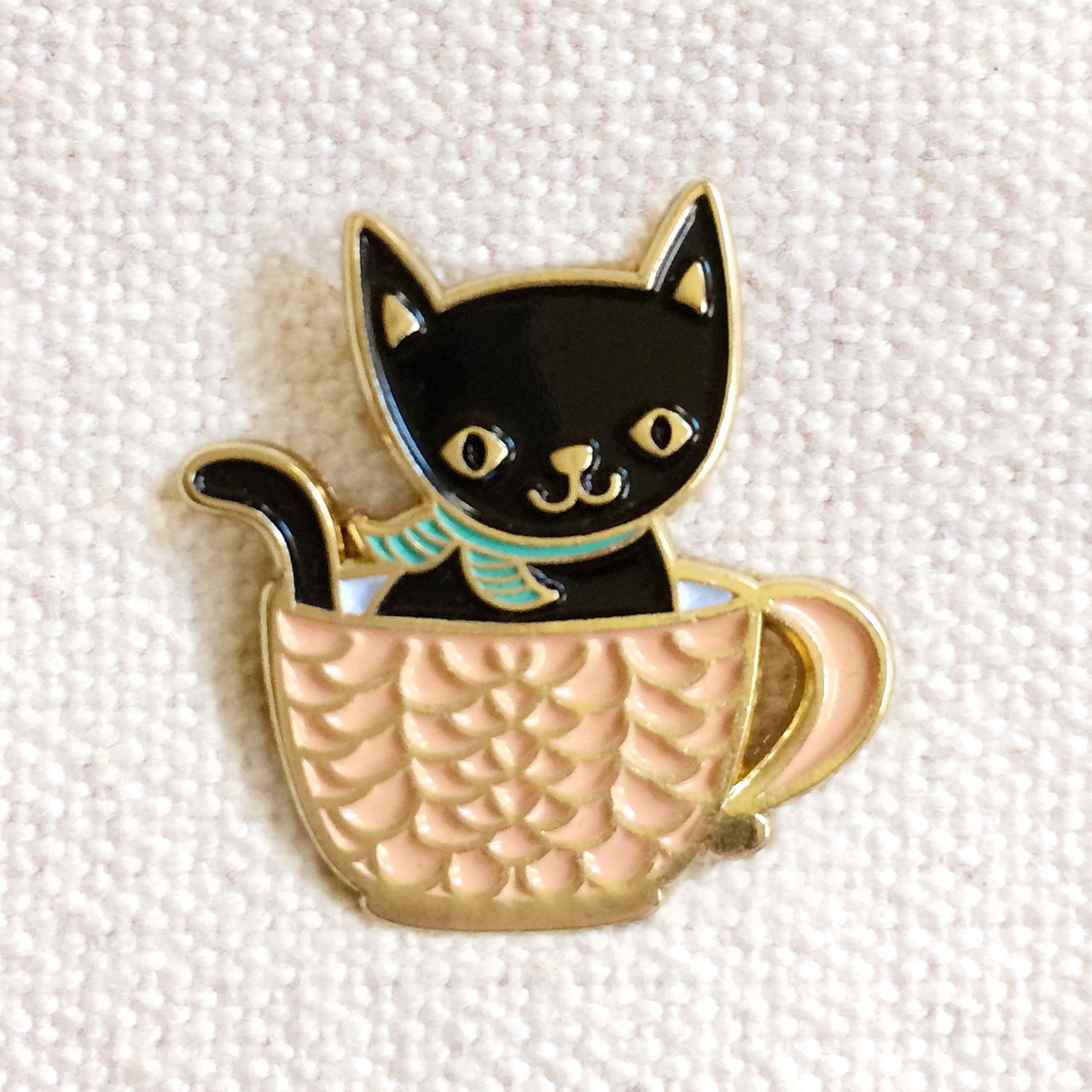 Coffee Kitty Enamel Pin