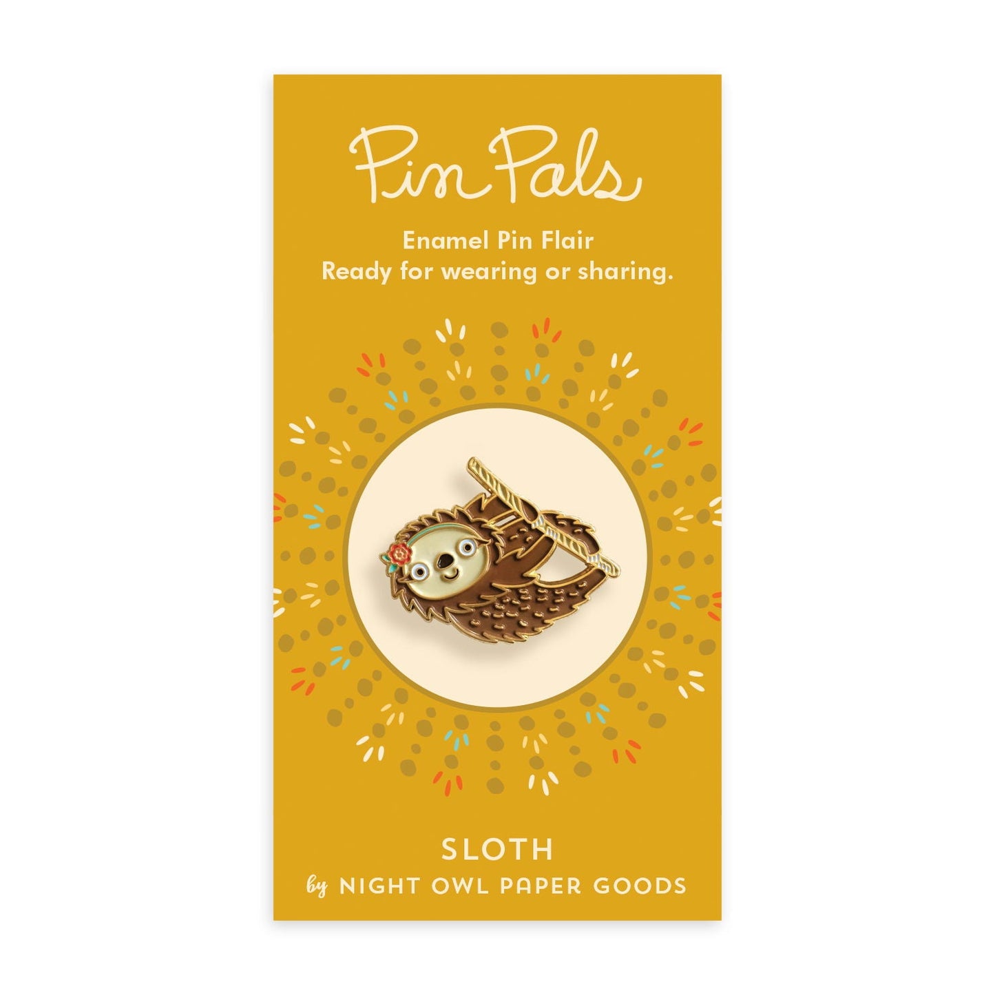 Sloth Enamel Pin