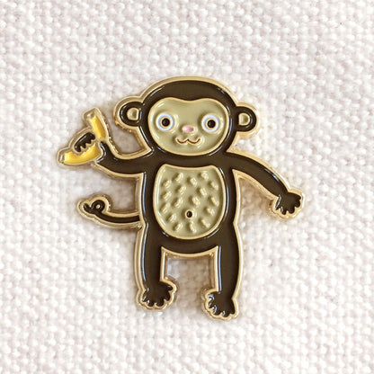 Monkey Enamel Pin