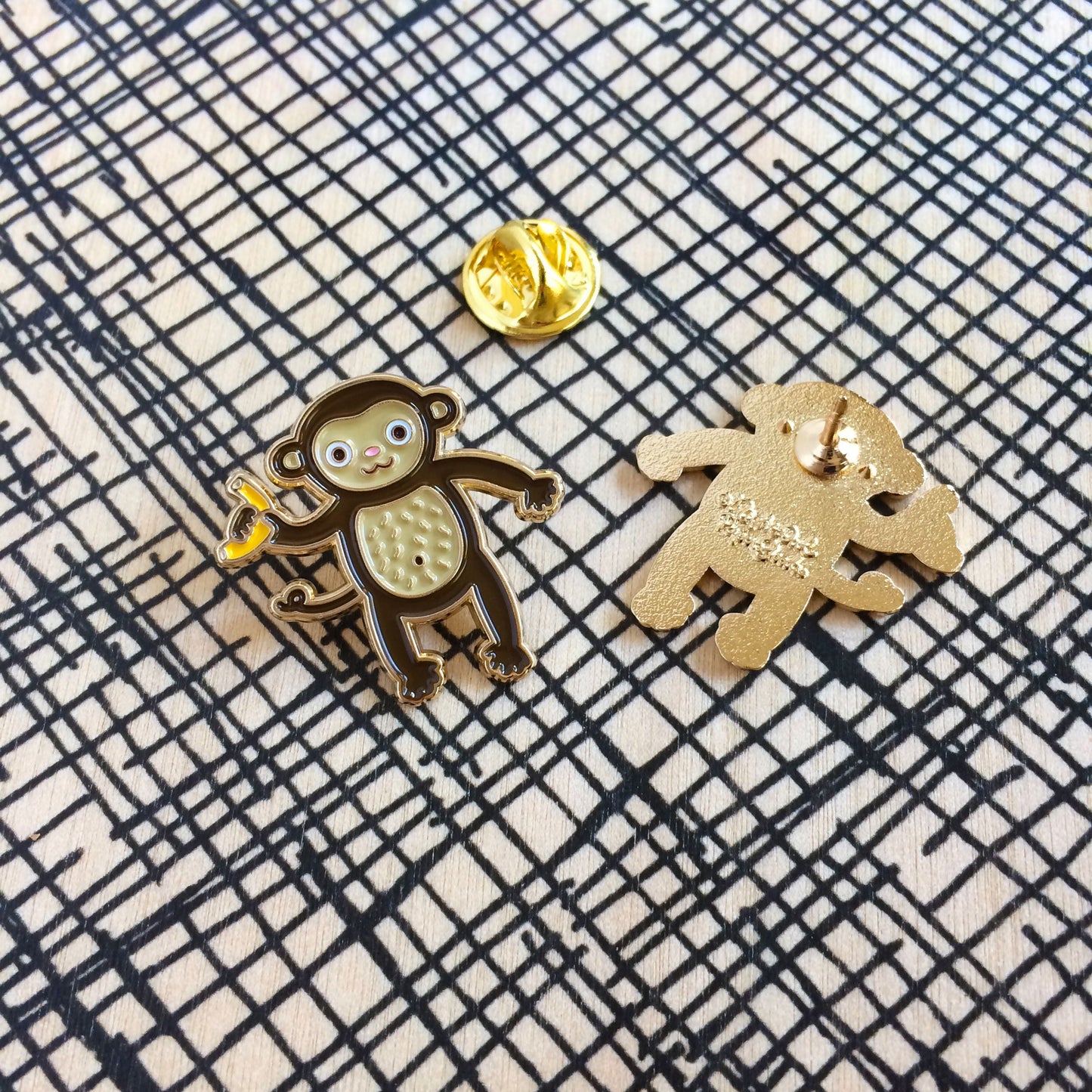 Monkey Enamel Pin