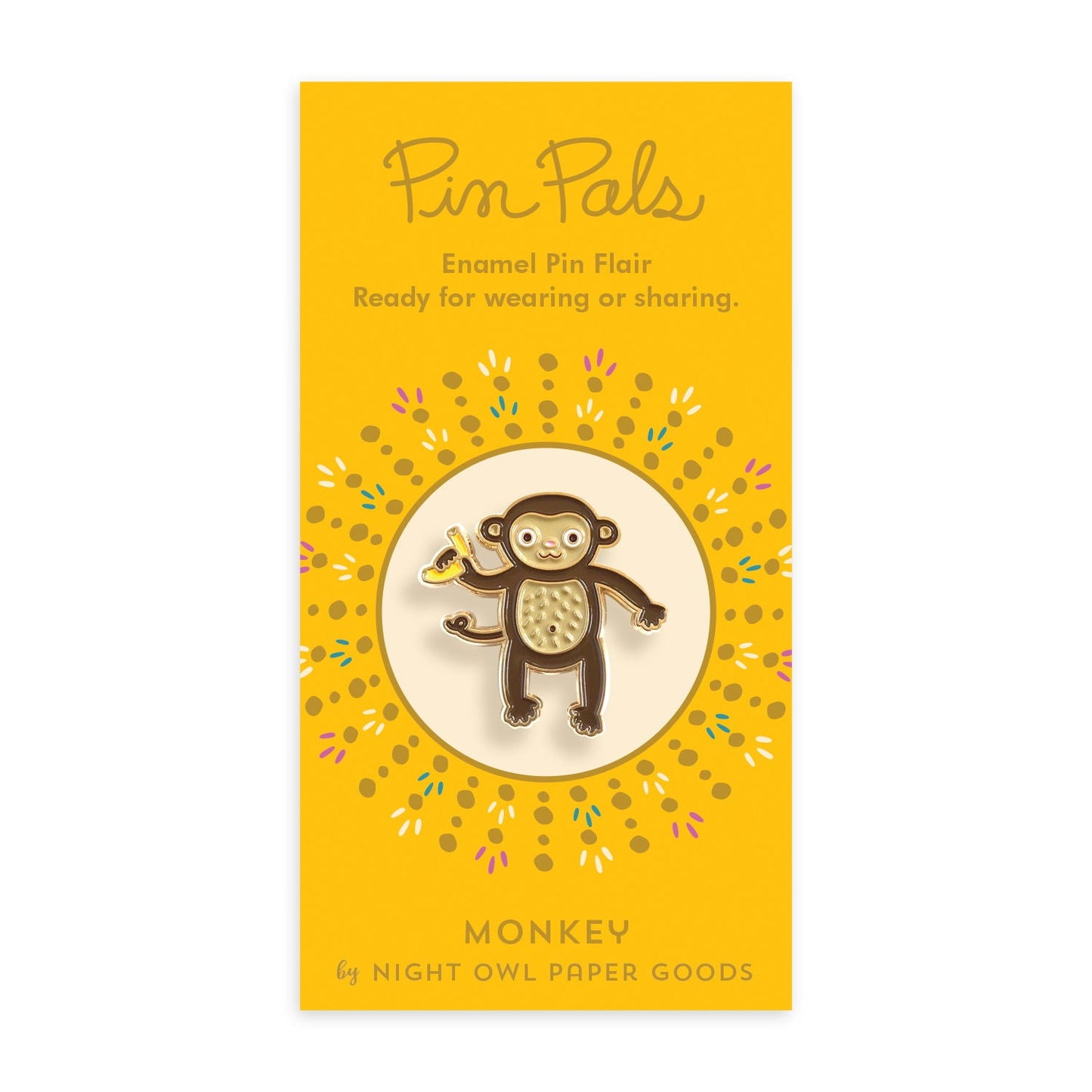 Monkey Enamel Pin
