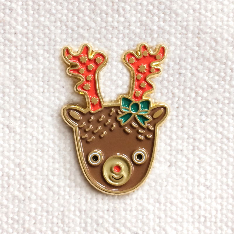 Reindeer Enamel Pin