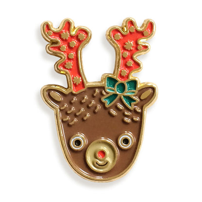 Reindeer Enamel Pin