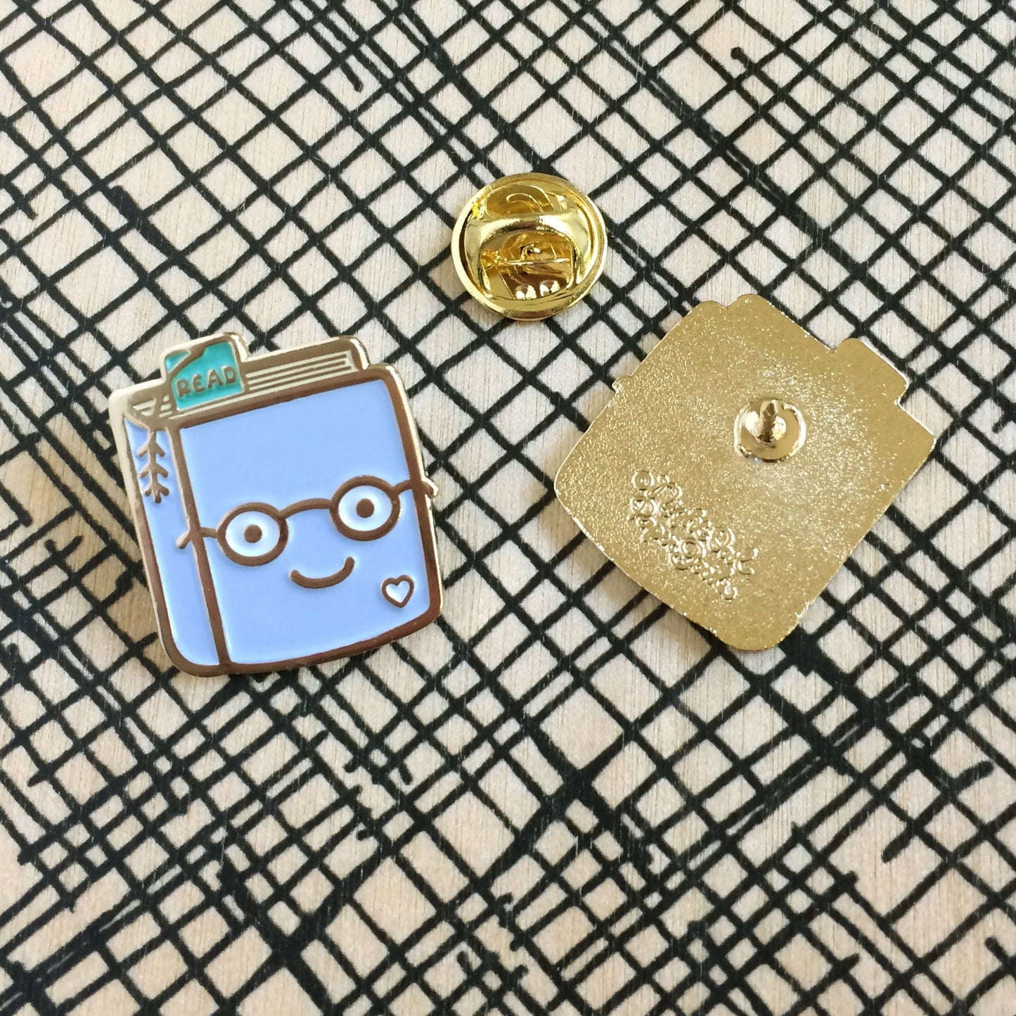 Book Lover Enamel Pin