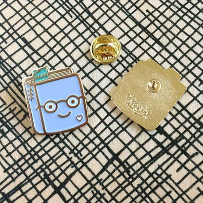 Book Lover Enamel Pin