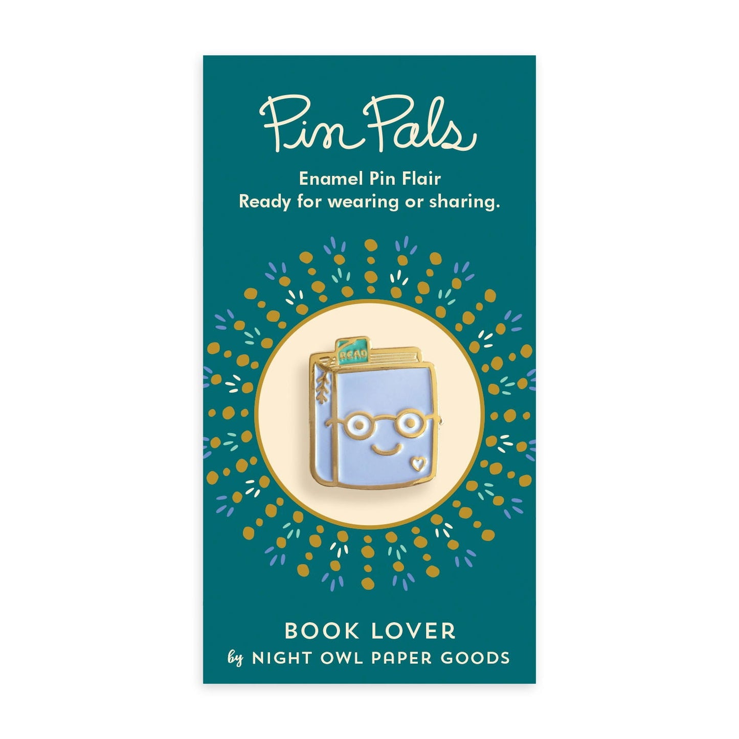 Book Lover Enamel Pin
