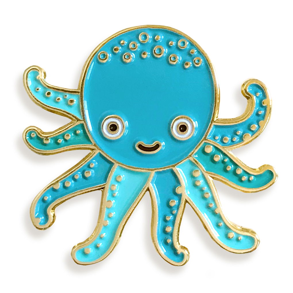 Octopus Enamel Pin