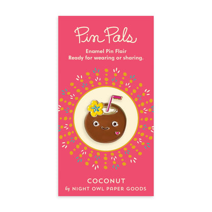 Coconut Enamel Pin