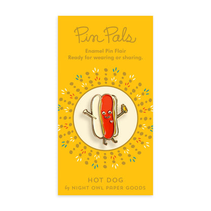 Hot Dog Enamel Pin