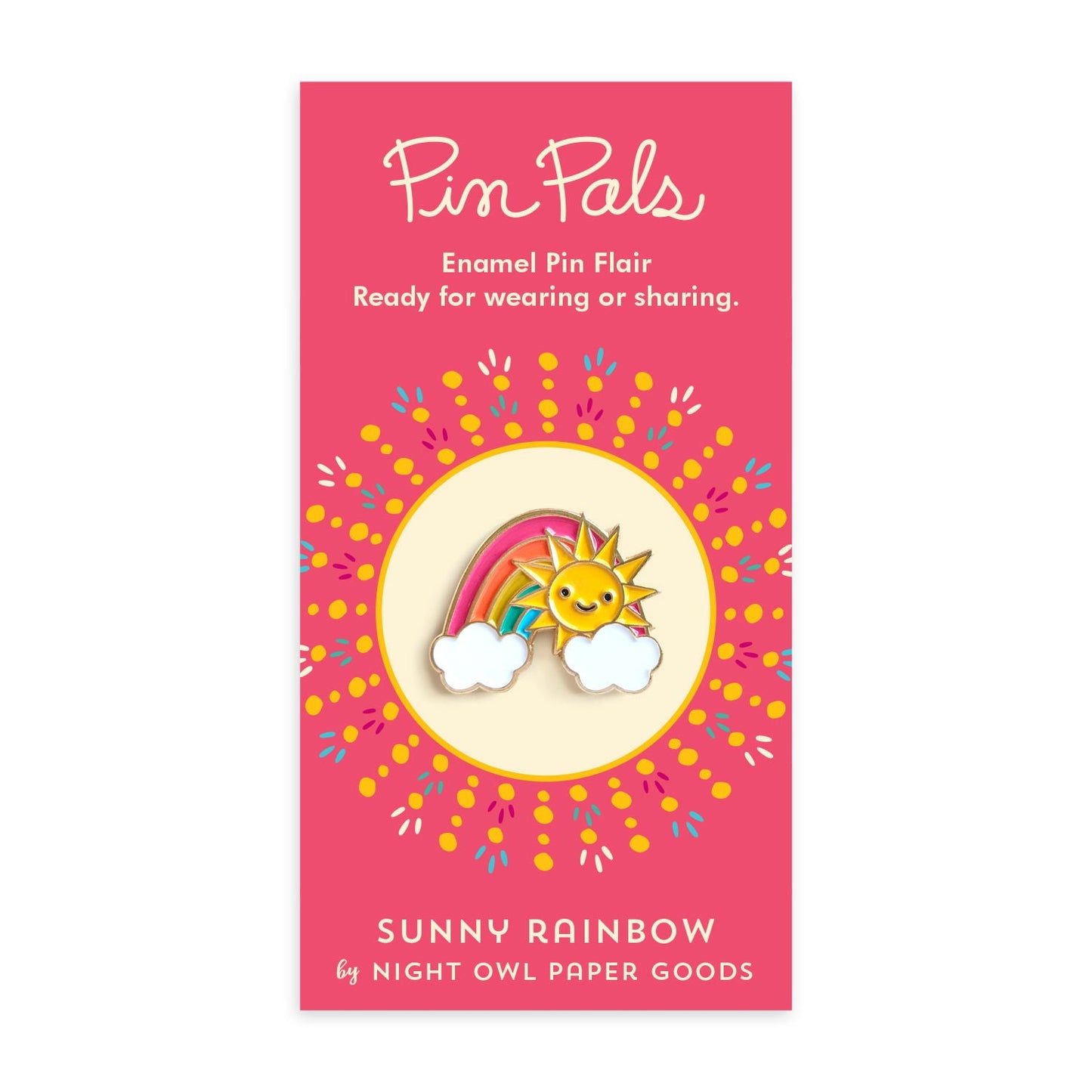 Sunny Rainbow Enamel Pin