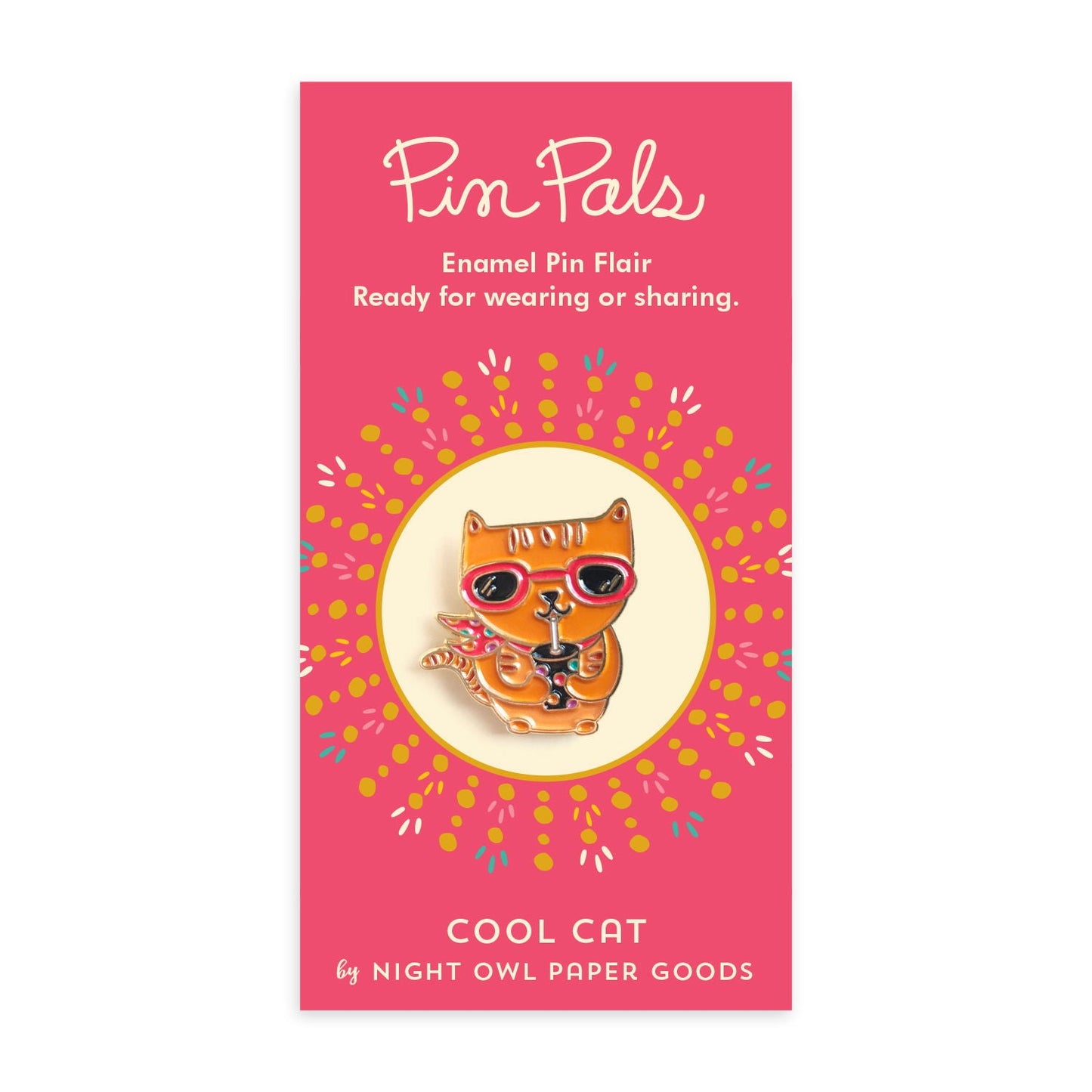 Cool Cat Enamel Pin