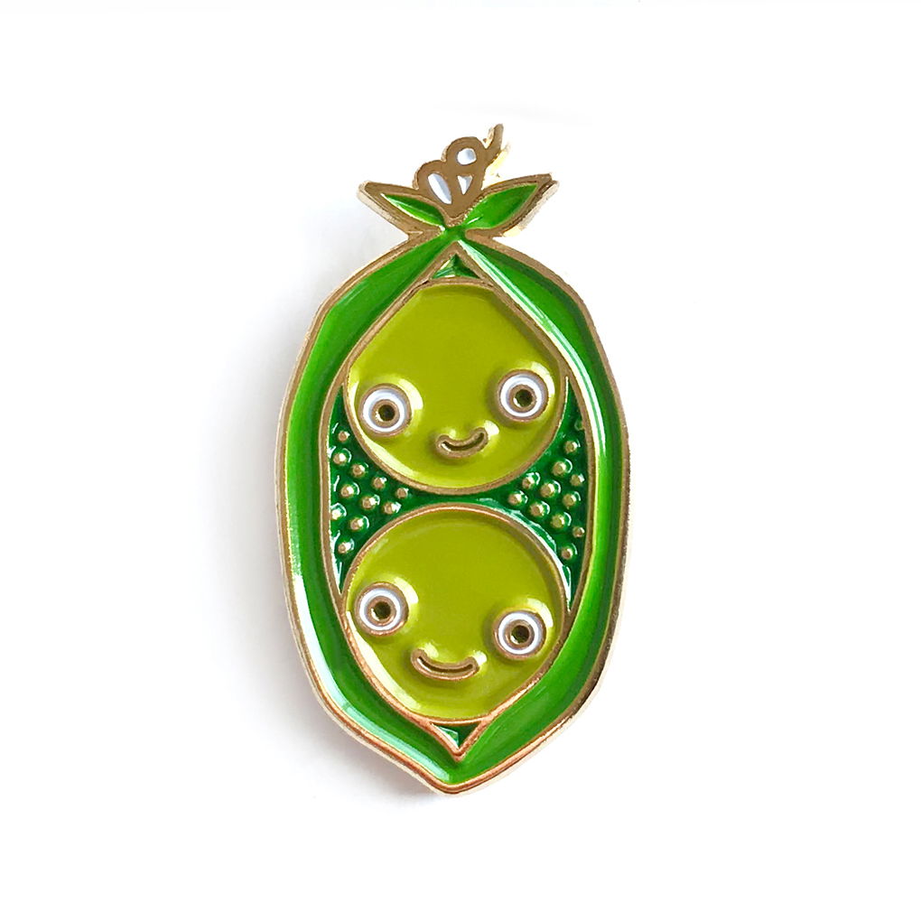 Two Peas in a Pod Enamel Pin