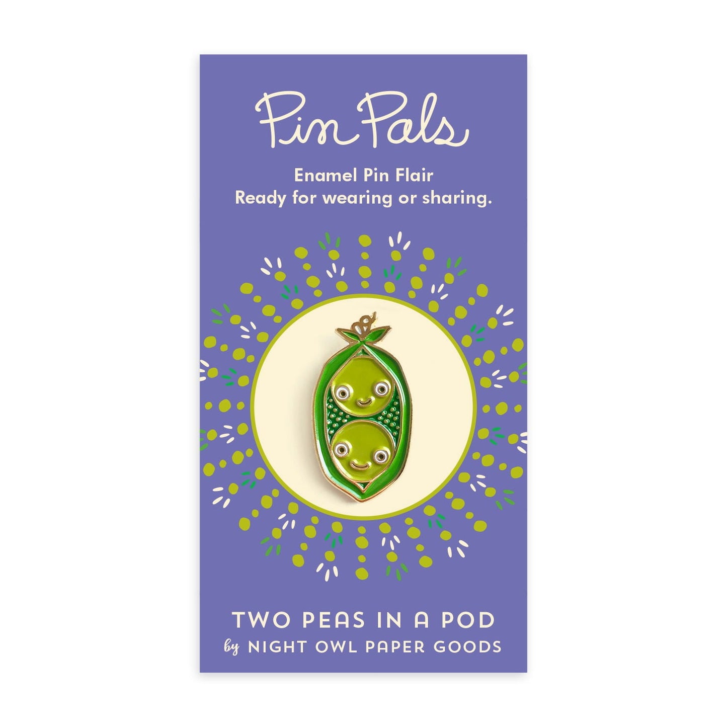 Two Peas in a Pod Enamel Pin