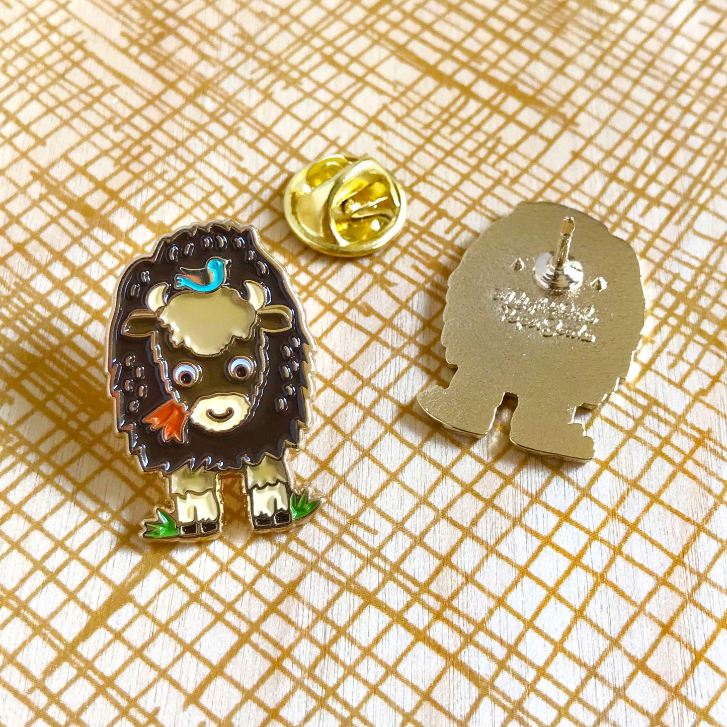Bison Enamel Pin