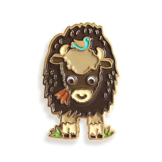 Bison Enamel Pin