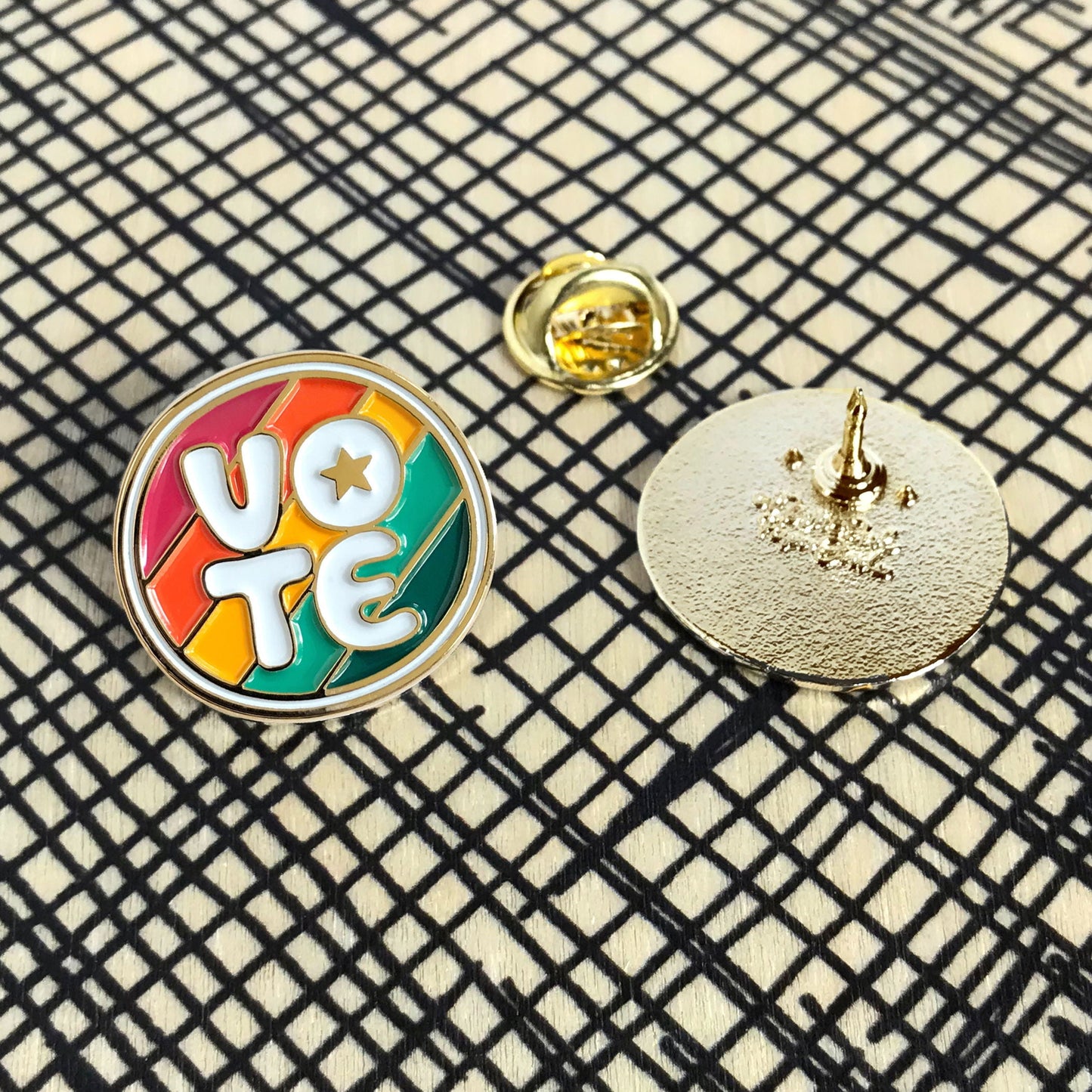 Vote Enamel Pin