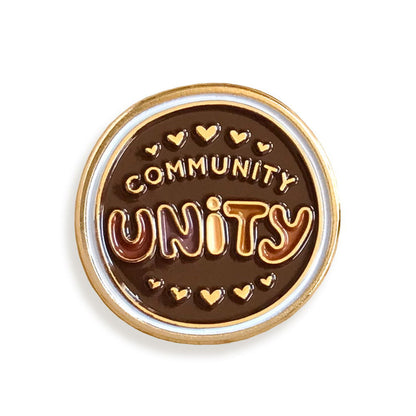 Unity Brown Enamel Pin