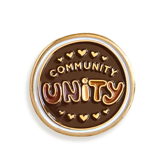 Unity Brown Enamel Pin