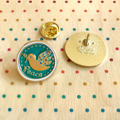 Peace Dove Enamel Pin