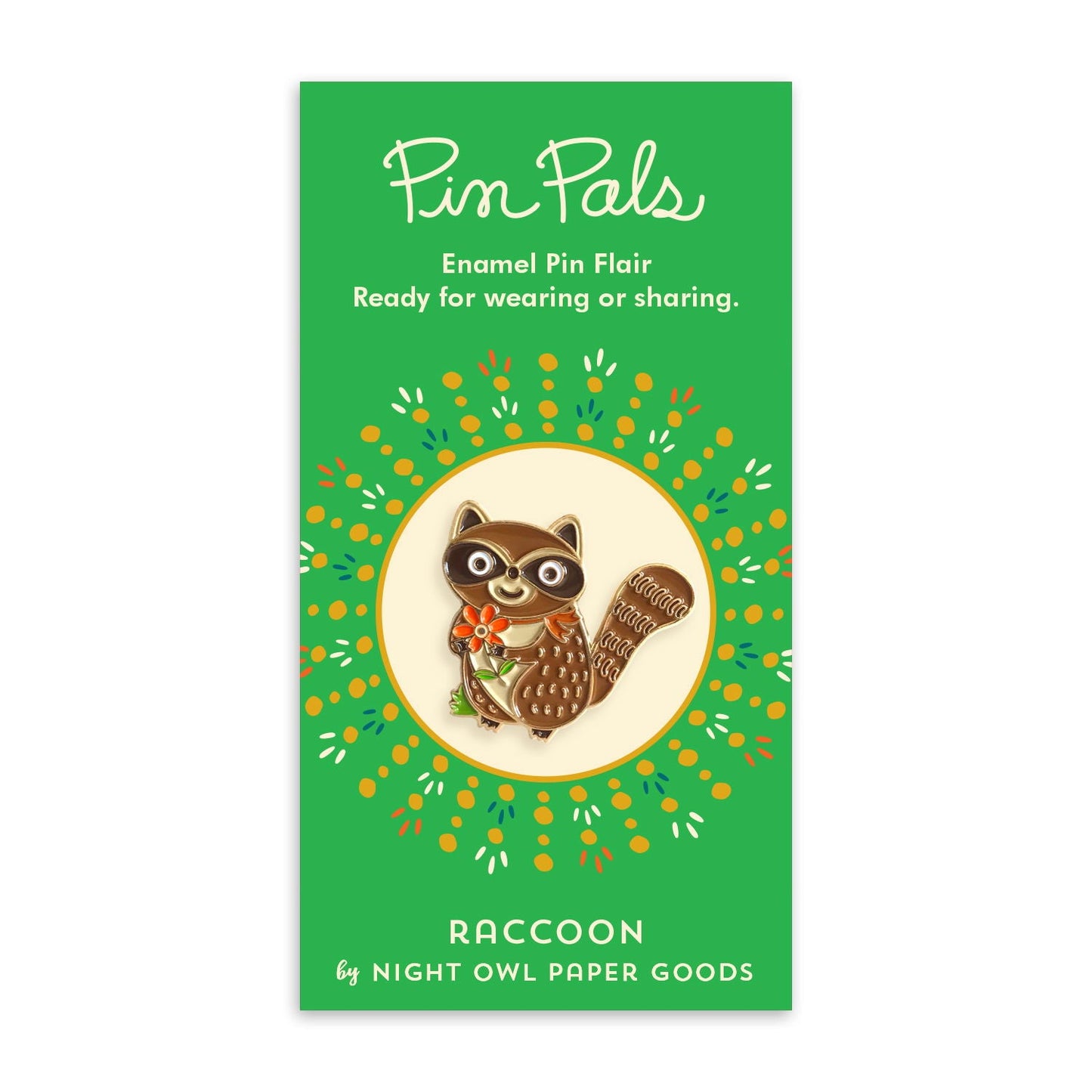 Raccoon Enamel Pin