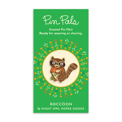 Raccoon Enamel Pin