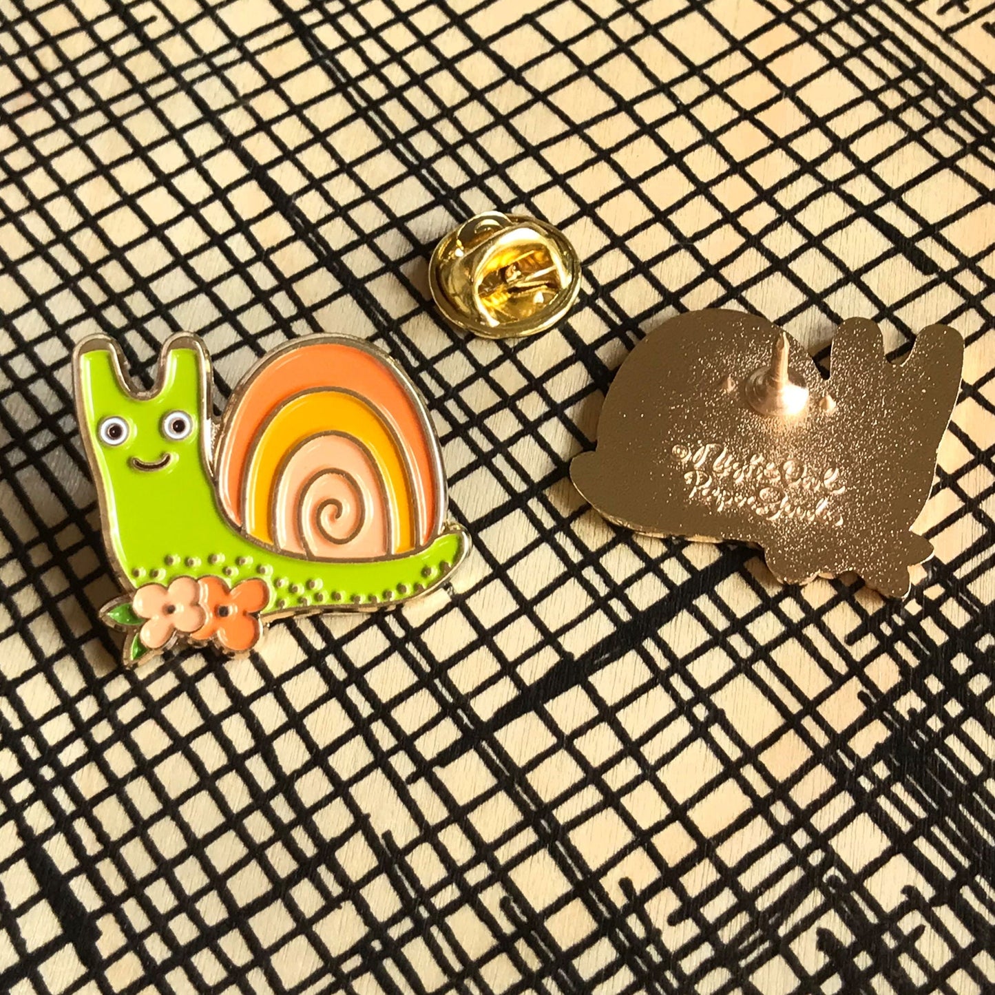 Snail Tales Book Buddies Wood Mini Bookmark + Pin Gift Set