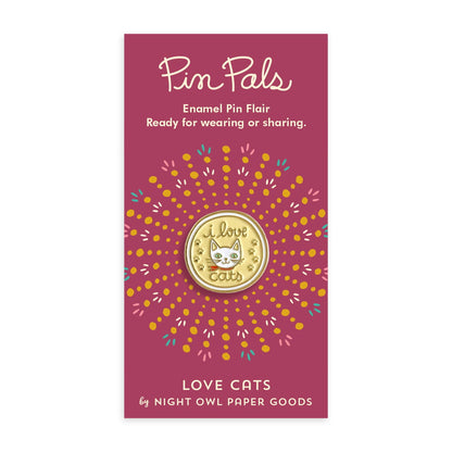 Love Cats Enamel Pin