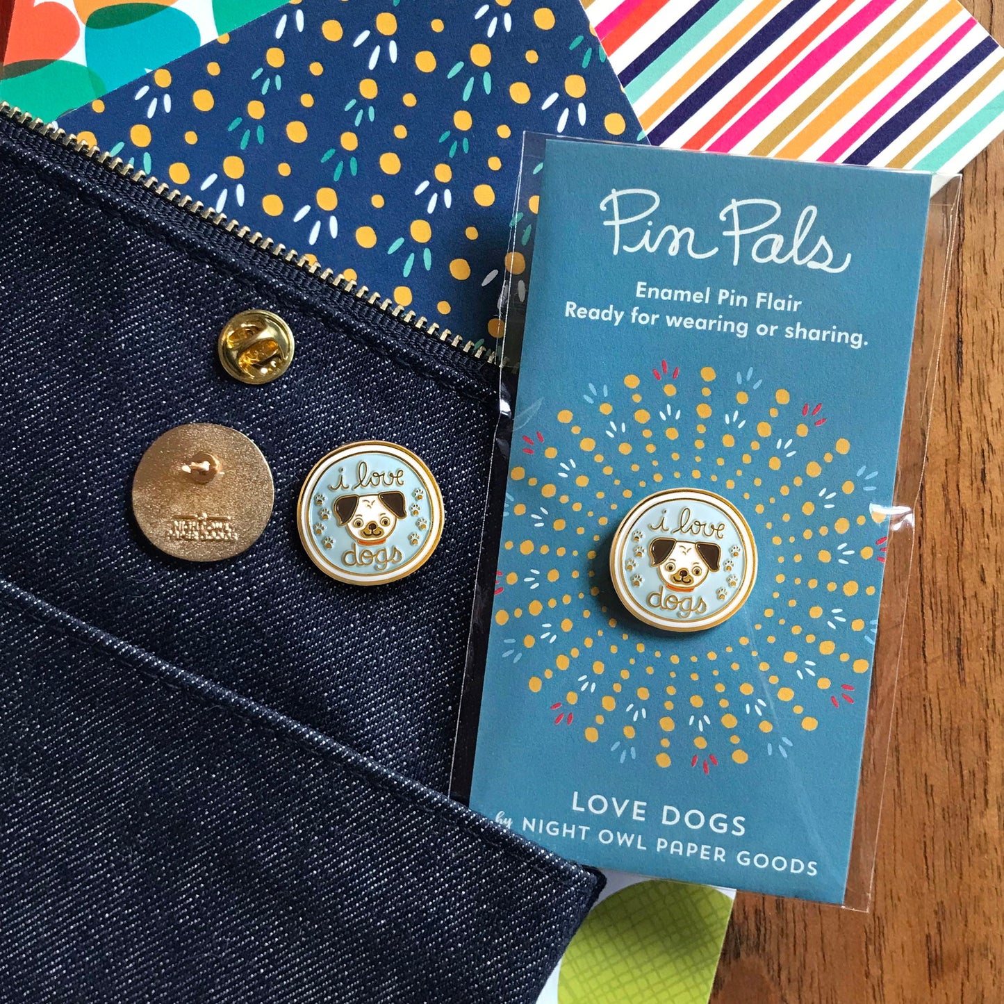 Love Dogs Enamel Pin