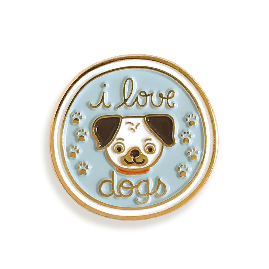 Canine Companion Travel Buddies Keychain + Pin Gift Set