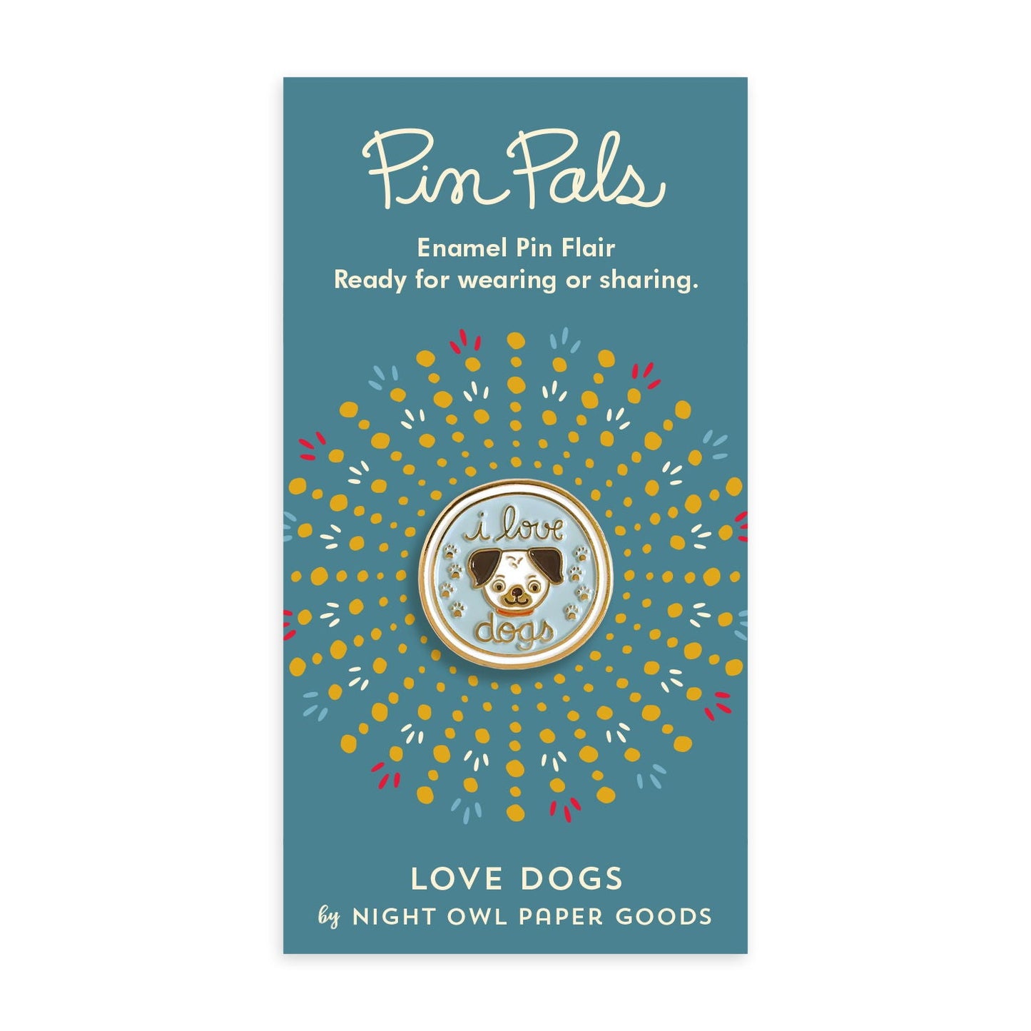 Love Dogs Enamel Pin