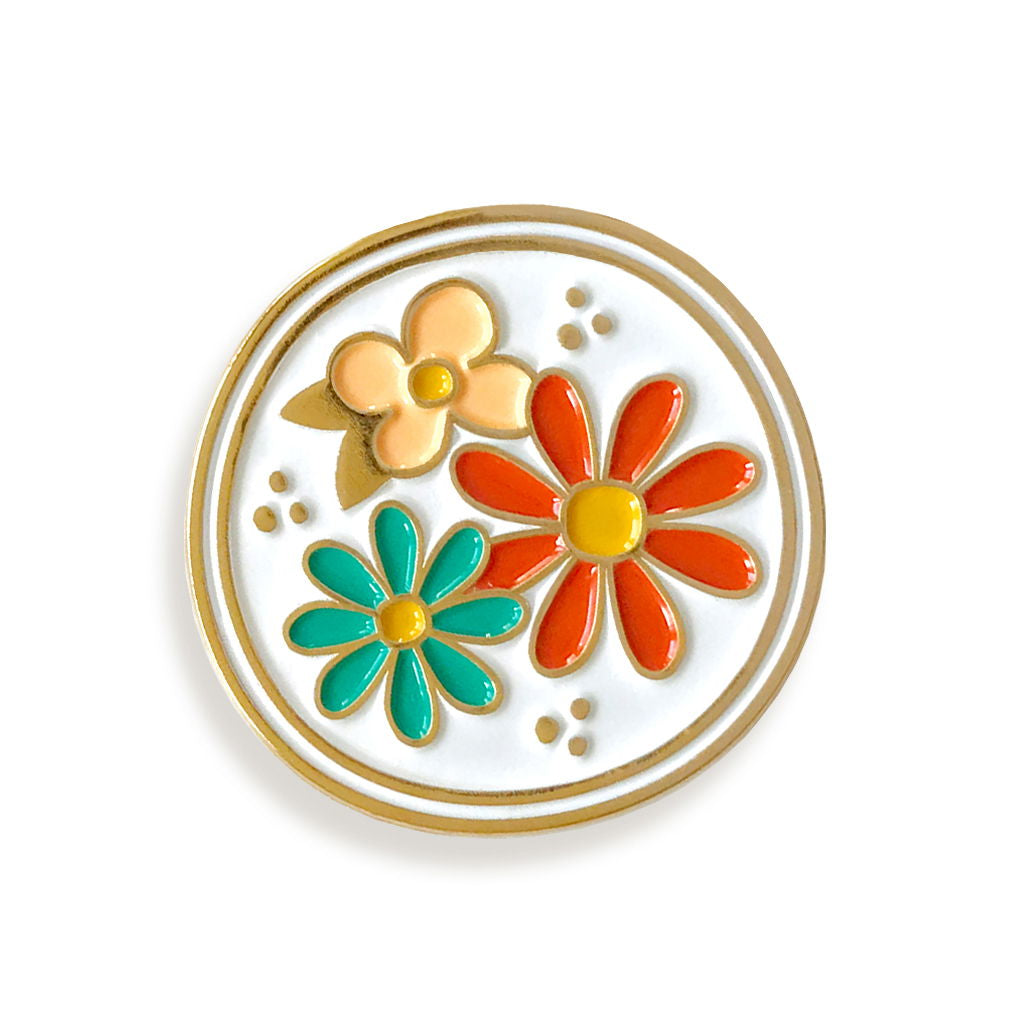 Flowers Enamel Pin