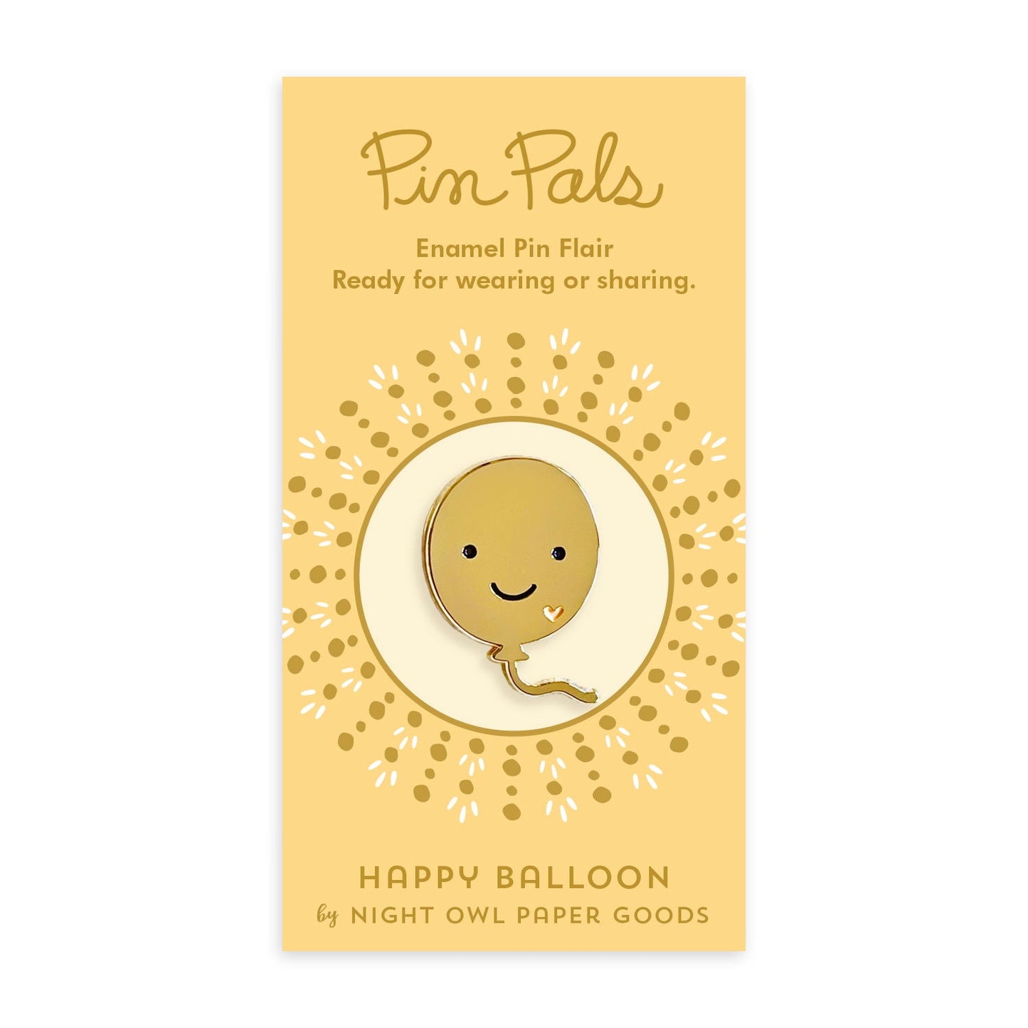 Happy Balloon Enamel Pin