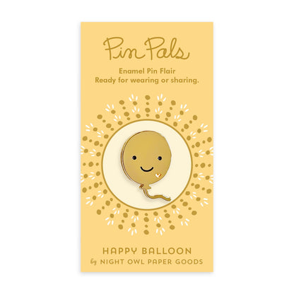 Happy Balloon Enamel Pin