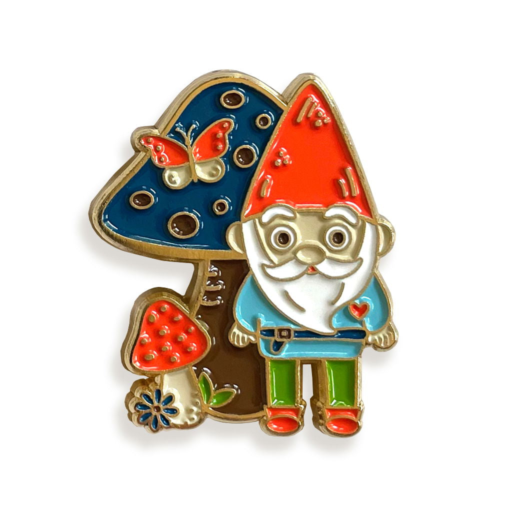 Gnome Enamel Pin