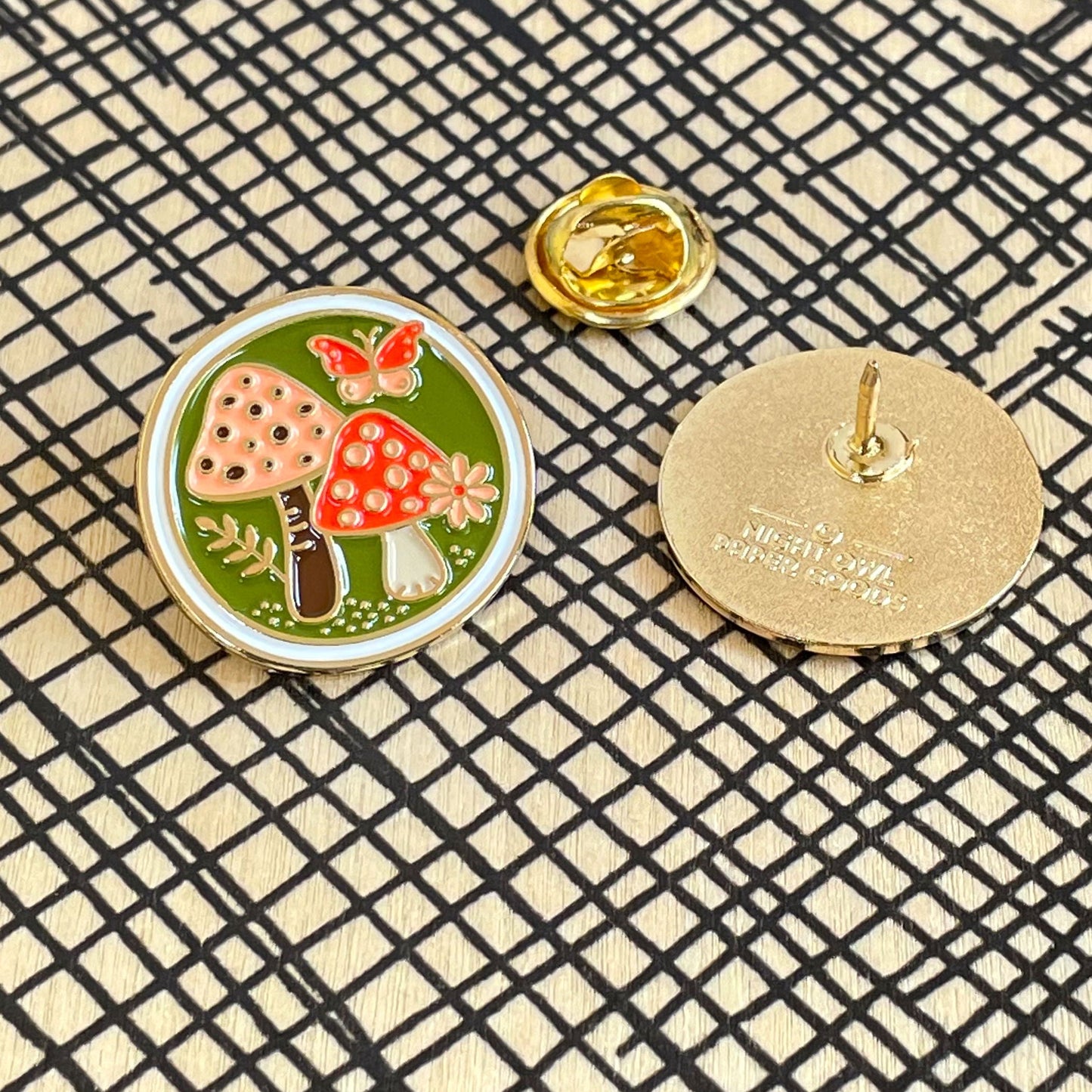 Mushrooms Enamel Pin