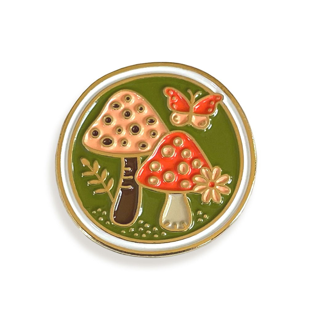 Mushrooms Enamel Pin