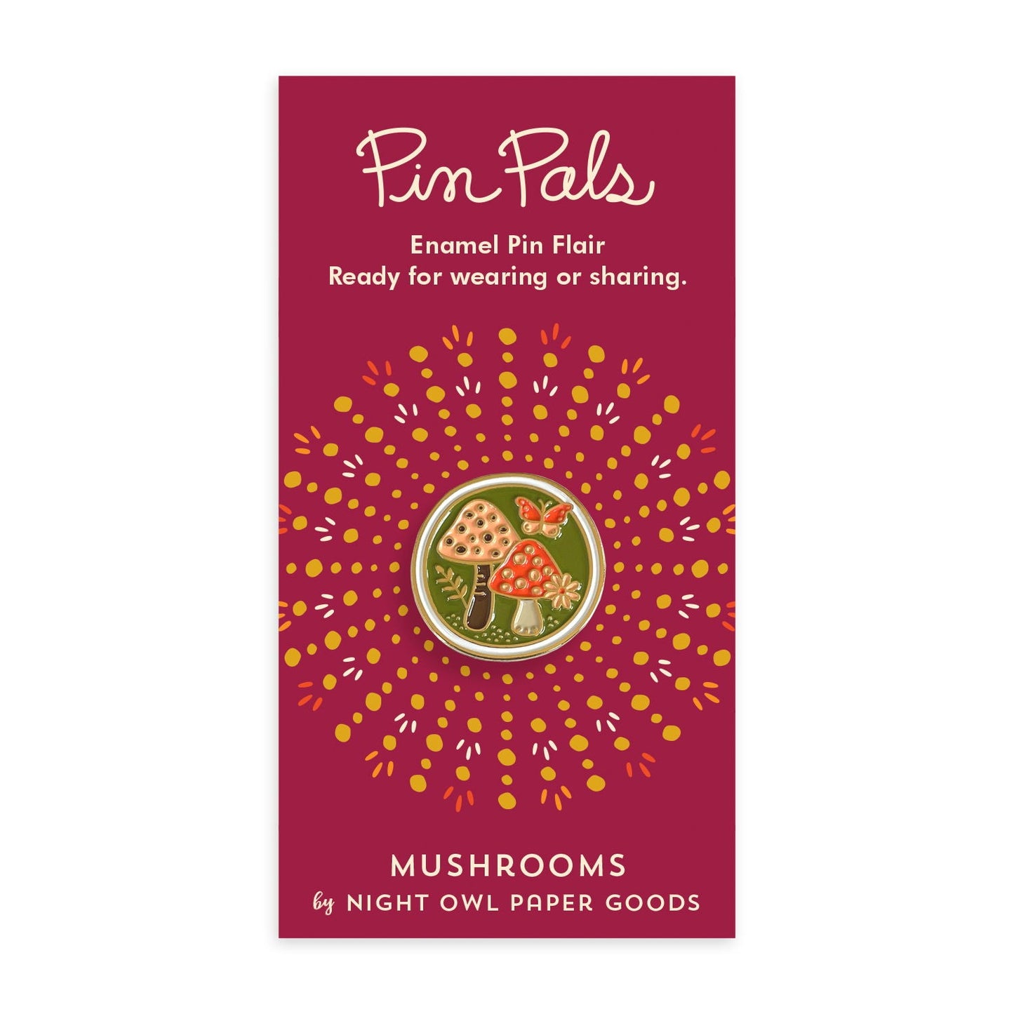 Mushrooms Enamel Pin