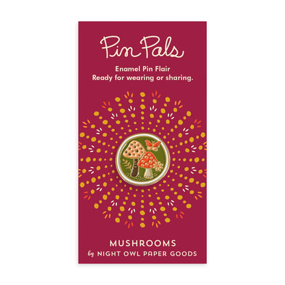 Mushrooms Enamel Pin