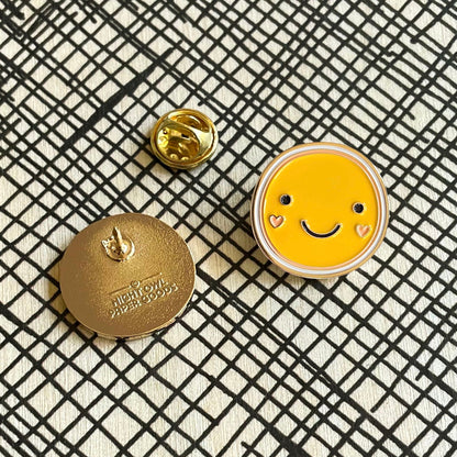 Smiley Enamel Pin