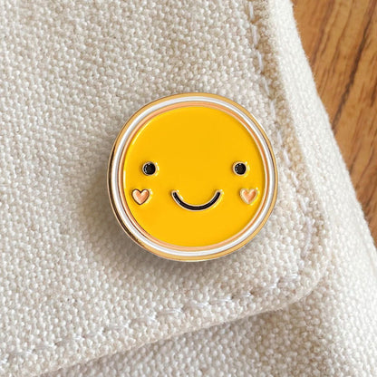 Smiley Enamel Pin