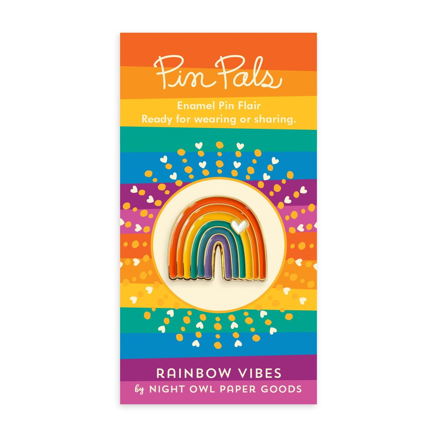 Rainbow Vibes Enamel Pin