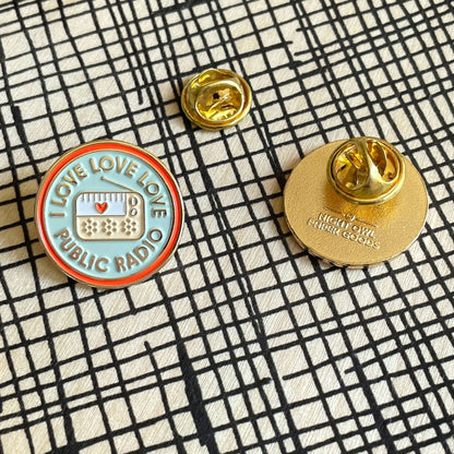 Public Radio Enamel Pin
