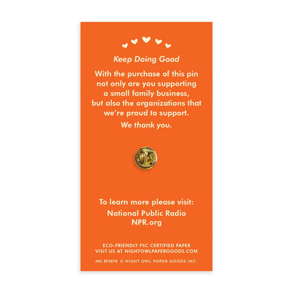 Public Radio Enamel Pin