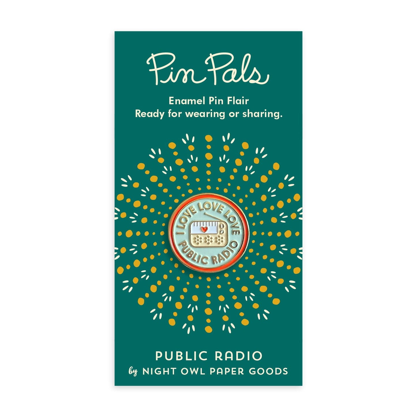 Public Radio Enamel Pin