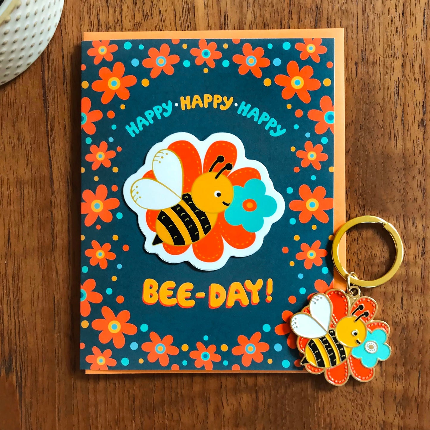 Bee-Day Sticker Birthday Card