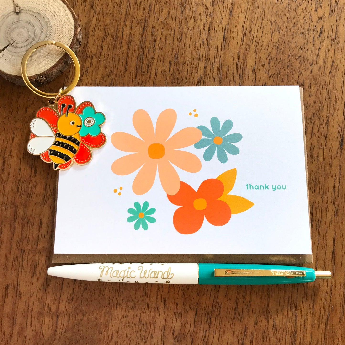 Friendly Floral Thank You Card
