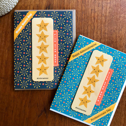 5 Star Admin Bookmark Admin Professionals Day Card
