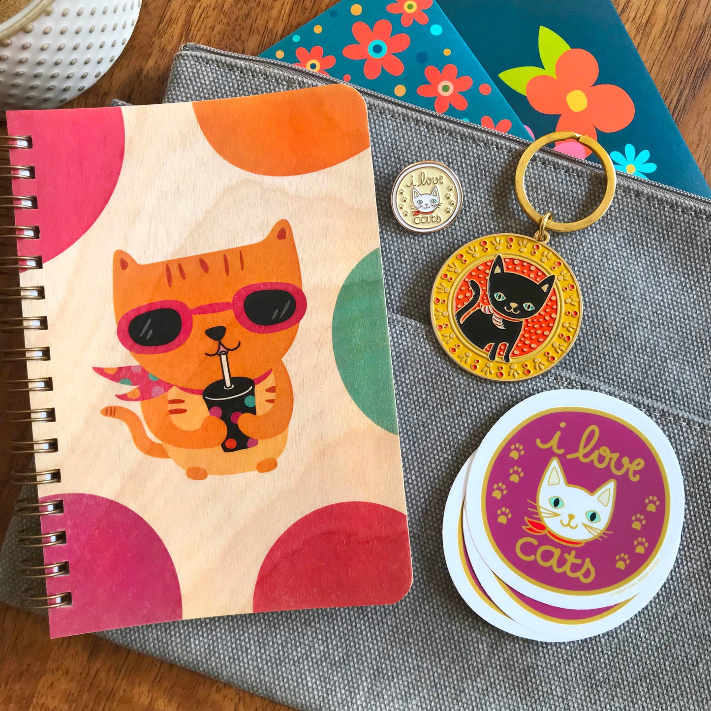 Love Cats Enamel Pin